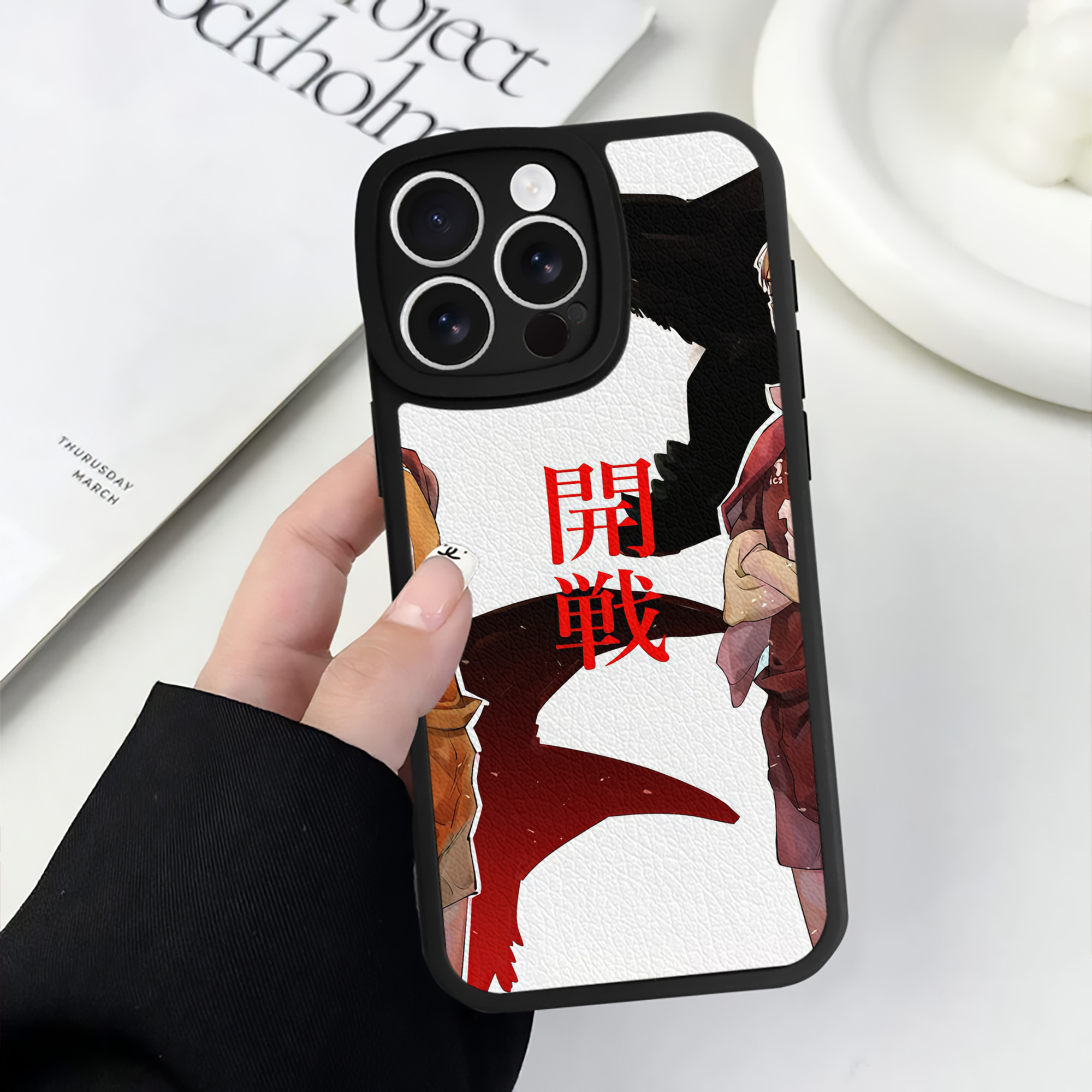 （画像用） ハイキュー!! Haikyu!! 【iPhone 16シリーズ対応】シリコンスマホケース（レザー調） 材質：シリコン